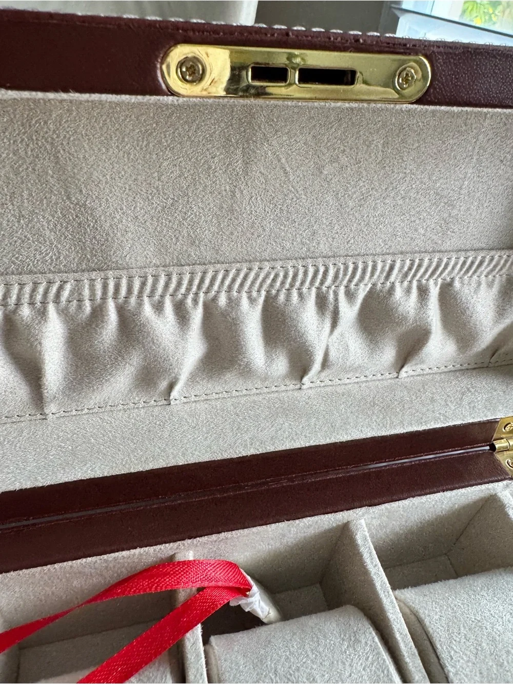 Mark and Graham CLASSIC LEATHER TOP STITCH WATCH BOX